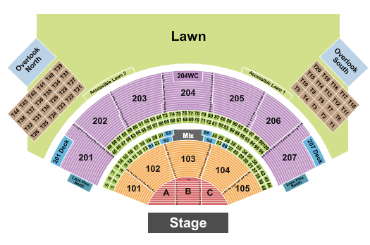 Ruoff Music Center Outlaw Festival Seating Chart
